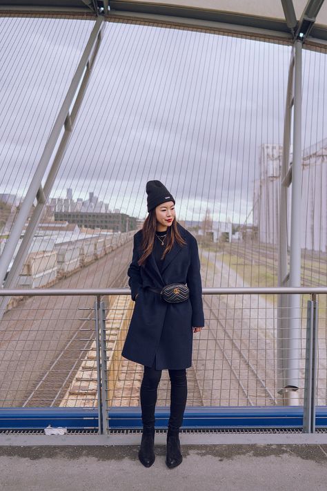 Seattle Street Fashion, Seattle Street Style, Seattle Street, Black Color Palette, City Style, Wool Coat, Street Fashion, The Weekend, Date Night