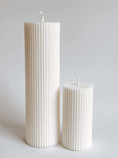 PRICES MAY VARY. Great candle decor for a coffee table decor or bedroom decor aesthetic or wedding decorations for tables. Thick modern pillar candle doesn't fall on a side, has a sturdy heavy base. Use a candle holder, tray or plate for dripping melting wax. This home scented candle is made of 100% natural soy wax. Fragrance can be released instantly,and let you revel in the blissful aromatic atmosphere. The luxurious Sage&Sea salt scent can soothe your nerve ,uplift your spirit and add cozines Pillar Candle Decor, Green Tablecloth, Candle Holders Wedding, Cute Candles, Decoration Birthday, Home Scents, Wedding Christmas, Candle Shapes, White Candles