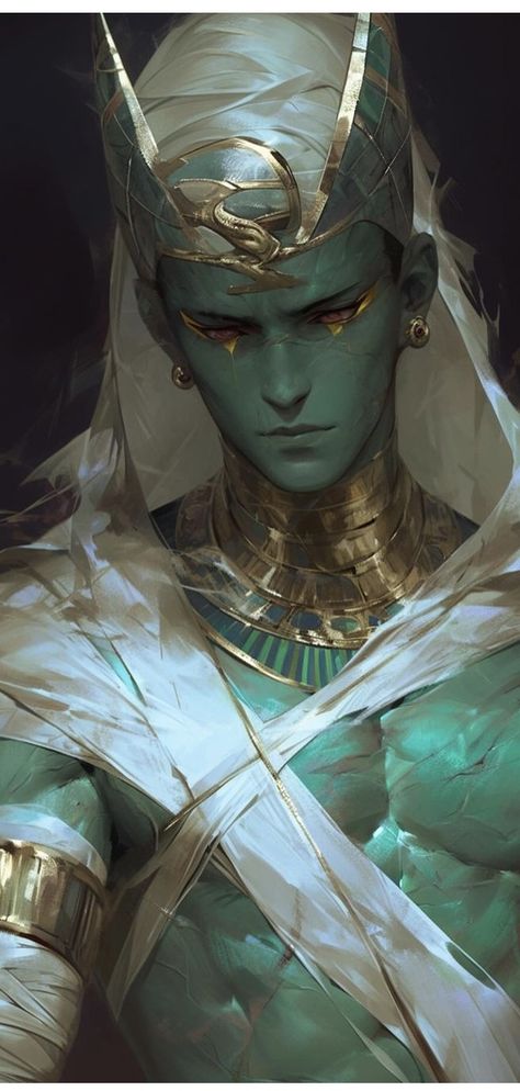 Pharoah Concept Art, Ancient Gods Art, Egypt Fantasy Art, Egyptian Fantasy Art, Egypt Character Design, Egyptian God Art, Fantasy Egyptian, Seth God, Pharoah Egyptian