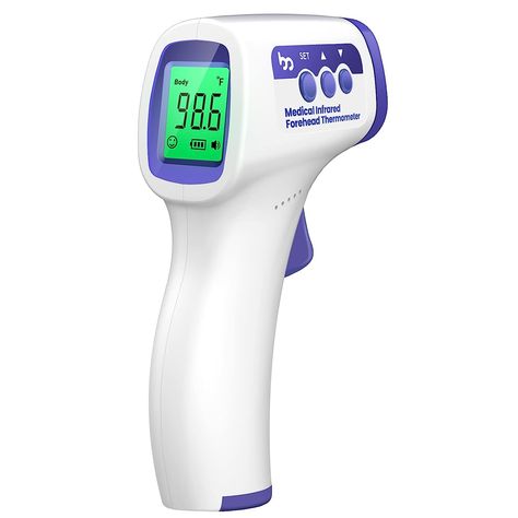 [ RELIABLE & FAST RESULTS ] : Get fast, reliable results with this clinically proven infrared thermometer. This thermometer features infrared technology that takes a temperature in 1 second. The measuring distance between the thermometer and the forehead is 0.4-2 inches, and the non-contact function can avoid touching the baby's skin, which helps the baby to cooperate and prevent cross-infection with different people. [ RICH FEATURE ] : The silent function lets you take the temperature Kids Multivitamin, Baby Thermometer, Forehead Thermometer, Infrared Thermometer, Digital Thermometer, Stocking Stuffer, Christmas Shopping, Quick Easy, Medical