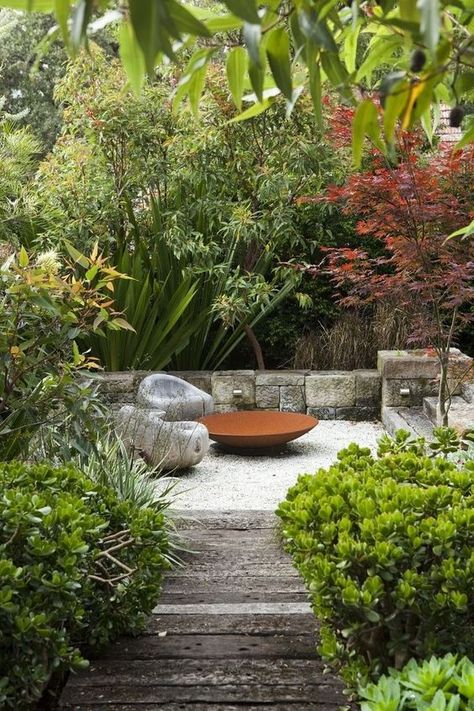 Lots Of Plants, Landscape Gardening, Australian Garden, Easy Backyard, Garden Steps, Garden Shrubs, Landscape Designs, Native Garden, Contemporary Landscape