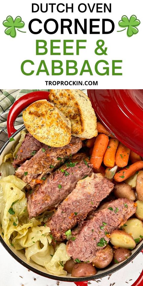 Oven Corned Beef, Dutch Oven Corned Beef, Best Corned Beef, Corned Beef And Cabbage Recipe, Baked Corned Beef, Beef And Cabbage Recipe, Oven Roasted Corn, Cabbage Recipes Healthy, Red Potato Recipes