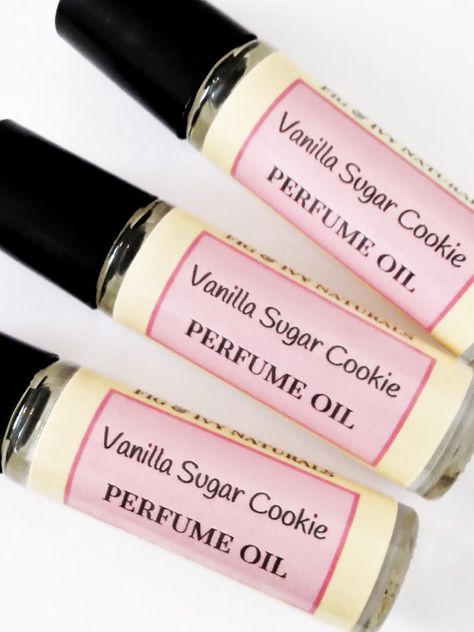 Vanilla Sugar Cookie Perfume Cane sugar whipped with sweet creamy butter and a generous splash of pure vanilla. The perfect sugar cookie! Huge hit with fans of bakery scented products. Fig & Ivy's perfume oils are designed to be rolled onto your pulse points so that you and those close to you can enjoy the fragrance. In other words, you will not overwhelm the room with an overpowering scent when you walk in. The fragrances used by Fig & Ivy are very high quality and will not dissipate fr Cookie Perfume, Perfume Vanilla, Vanilla Sugar Cookie, Fragrances Perfume Woman, Body Hygiene, Vanilla Perfume, Perfume Collection Fragrance, Pure Vanilla, Sweet Bakery