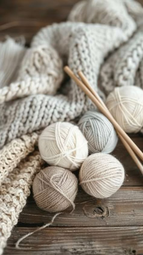 Yarn Aesthetic Crochet, Knitting Needles Aesthetic, Cozy Knitting Aesthetic, Science Cover Page, Wool Aesthetic, Knitting Essentials, Yarn Photography, Yarn Aesthetic, Knitting Images