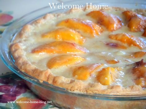 Peach Custard Pies, Peaches And Cream Pie, Peach Pie Recipes, Good Pie, Peach Desserts, Cream Pie Recipes, Peaches And Cream, Custard Pie, Peach Pie