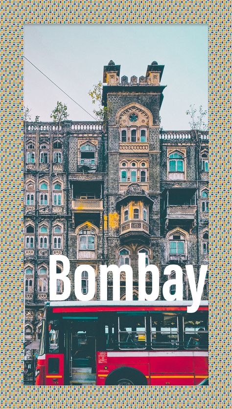 Bombay Illustration, Mumbai Wallpaper, Bombay Aesthetic, Old Bombay, Old Mumbai, Mumbai Aesthetic, Mumbai Trip, Tourism Places, Brand Board Design