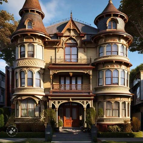 Victorian house with turret. #victorianhouse #artificialintelligence #chatgpt #WhatsApp #wallpapers #freepik #jetro003p House With Turret, Victorian Era House, Turret House, Victorian House, Patio Ideas, Victorian Homes, Victorian Era, Doll House, Witch