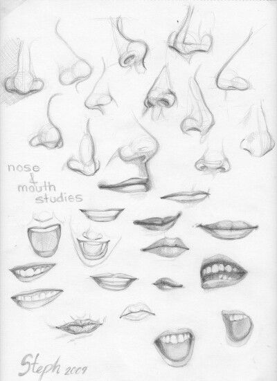 Lip and noise reference 얼굴 드로잉, Draw People, Nose Drawing, 얼굴 그리기, Lips Drawing, Soyut Sanat Tabloları, Art Instructions, Drawing Tutorials, Drawing Tips