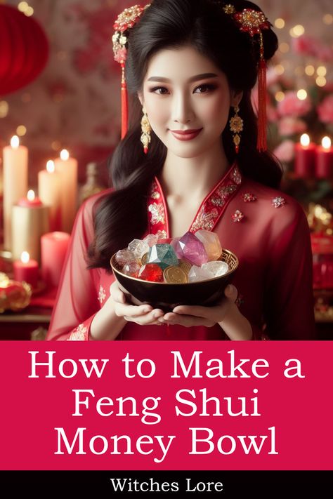 How to Make a Feng Shui Money Bowl Feng Shui Wealth Bowl, Feng Shui Money Bowl, Feng Shui Tips For Money, Wealth Bowl, Feng Shui For Money, Feng Shui Crystal Ball, Feng Shui Coins, Mythological Names, Money Bowl