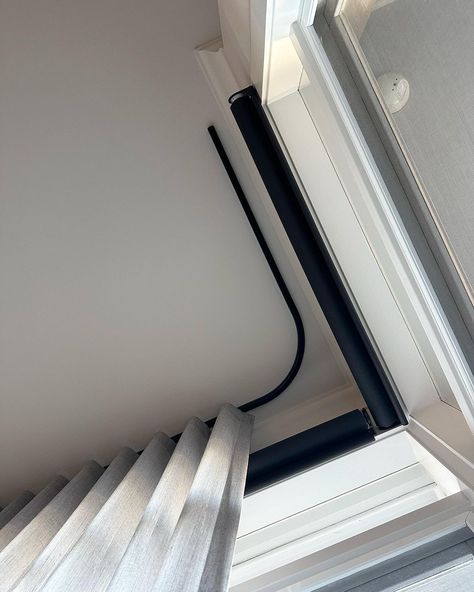 @silentglissltd 6840 ceiling mount track in black 🖤 . . . . . #shadecollective #silentgliss #curtainsmelbourne #design #curtains… | Instagram Track Curtains Ceiling, Ceiling Mounted Curtain Track, Ceiling Mounted Curtains, Wall Curtains, Ceiling Curtain Track, Design Curtains, Raked Ceiling, Wave Curtains, Ceiling Curtains