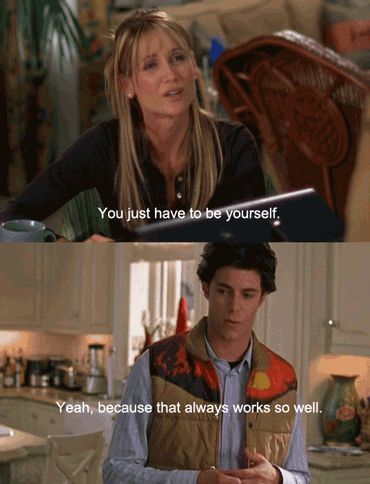 "You just have to be yourself." "Yeah because that always works SO well." -Seth & Kirsten Cohen. #TheOC Season 1, #13: The Best Chrismukkah Ever." Kirsten Cohen, Sandy Cohen, Oc California, Seth Cohen, The O.c., Adam Brody, Grey Anatomy Quotes, Victoria Secret Outfits, Great Tv Shows