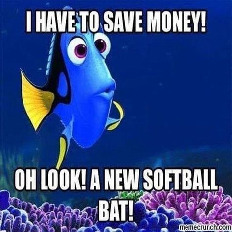 Procrastination Memes, Funny Softball Quotes, Softball Memes, Sports Quotes Softball, Softball Funny, Softball Problems, Funny Quotes And Sayings, Softball Quotes, Softball Life