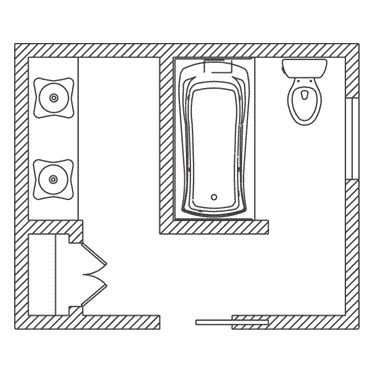 Floor Plan Options | Bathroom Ideas & Planning | Bathroom | KOHLER Square Floor Plans, Small Bathroom Floor Plans, Bathroom Layout Ideas, Bathroom Layout Plans, Kohler Bathroom, Small Bathroom Layout, Small Floor Plans, Bathroom Plans, Bathroom Floor Plans