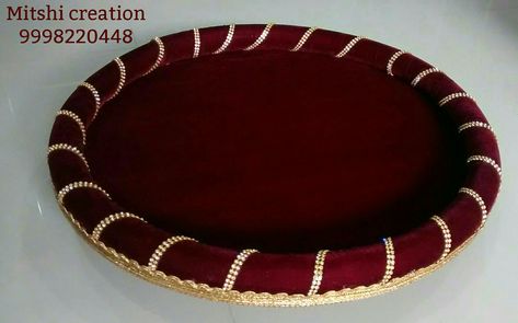 Rakhi Plate, Handmade Rakhi Designs, Wedding Gift Hampers, Indian Wedding Gifts, Thali Decoration, Wedding Frame Gift, Wedding Gift Items, Thali Decoration Ideas, Diwali Decorations At Home