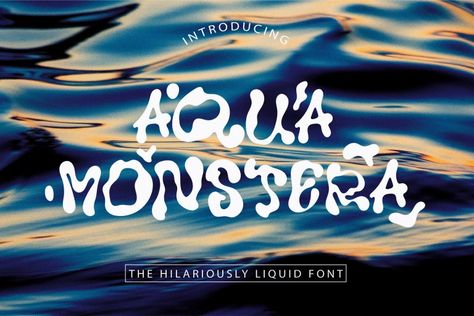 Aqua Monstera is a font that brings the mesmerizing fluidity of water to the world of typography. Organic and dynamic shapes evoke the playful dance of water drops. Aqua Monstera font is available for free download for personal use only. If you need the full version and a commercial license, you can purchase it by […] Get your free download of the Aqua Monstera Font now at Free Font Download! Organic Typography, Liquid Font, Water Shape, Free Font Download, Dynamic Shapes, Display Fonts, Commercial Fonts, A Font, Font Names