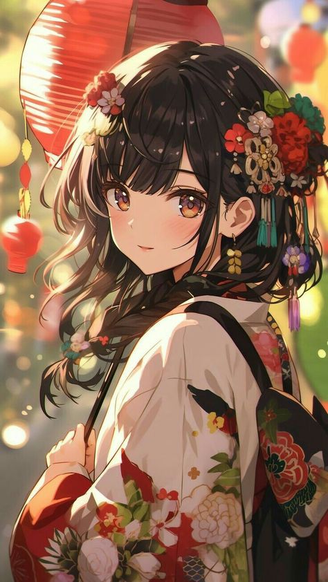 Chinese Anime Art, Chinese Anime, Anime Kimono, Aesthetic Wallpaper Iphone, Cat Photos, Chinese Art Girl, Anime Fandom, Anime Pictures, Wallpapers Iphone