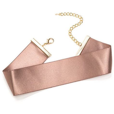 TAN Wide Not Satin Choker (€4,04) ❤ liked on Polyvore featuring jewelry, necklaces, tan, imitation jewellery, fake jewelry, artificial jewellery, chain choker and choker necklace Satin Choker, Pink Sapphire Band, Fake Jewelry, Lace Choker, Accesories Jewelry, Choker Jewelry, Neck Accessories, Artificial Jewellery, Jewelry Chain