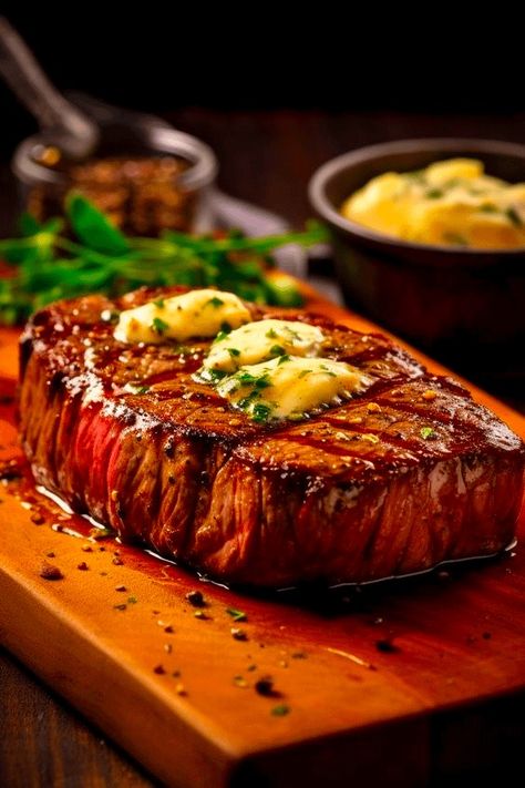 Steakhouse Butter, Casino Food, Flavoured Butter, Chef Michael Smith, Food Beef, Tender Steak, Grilled Steak Recipes, Rib Eye, Michael Smith