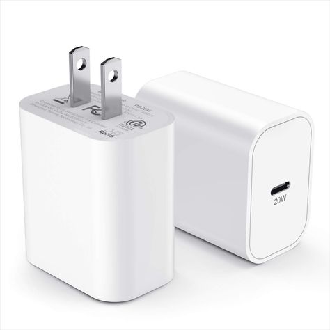 iPhone 12 Charger Block MFI Certified 2Pack 20W Fast USB C Wall Charging Power Adapter Plug for Apple iPhone 13/12/12 Mini/12 Pro Max/11/ iPad Pro USB-C Charge Brick Type C Charger, Super Secret, Iphone Charger, Adapter Plug, Power Adapter, Ipad Pro, Apple Iphone, Cell Phone Accessories, Ipad