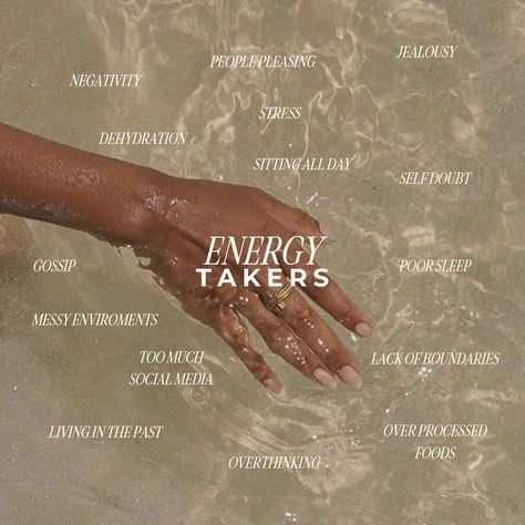 Start paying attention to how things make you feel 🫶🏻 Is your daily routine dominated by energy takers rather than energy givers? What fuels you? What drains you? Remember your well-being should be a top priority. So, use this as a reminder to reflect on your routine & identify what you need to make more time for & what to remove completely! This won’t just benefit you, day to day but those around you. Comment below and tell us your favourite energy giver 🧡 #energyhealing #energy #energy... How To Recharge Your Energy, How To Be More Energetic, Energy Takers, Spiritual Cleanse, Energy Givers, Morning Mantras, Evolve Quotes, Morning Mantra, Cleanse Detox