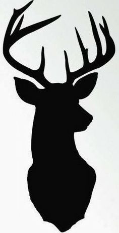 Stencil Art Ideas Craft Projects, Stencil Drawings Ideas, Stag Stencil, Stencil Art Ideas, Deer Silhouette Printable, Silhouette Arte, Deer Stencil, Hirsch Silhouette, Vogel Silhouette