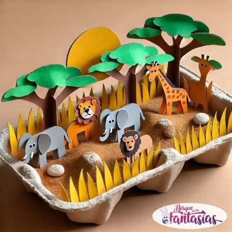 Animal Planet Activities For Kids, Habitat Projects For Kids, Animal Habitat Diorama, Animal Habitat Project, Kids Craft Work, Craft Exhibition, Craft Work For Kids, Creative School Project Ideas