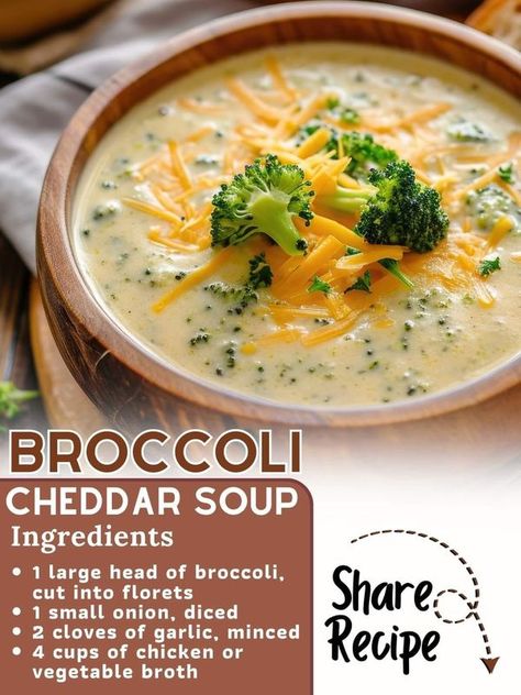 Cheddar Soup Recipe, Broccoli Cheddar Soup Recipe, Slow Cooker Broccoli, Broccoli Soup Recipes, Broccoli Soup, Broccoli Cheese Soup, Broccoli Cheddar Soup, Broccoli Cheese, Cheddar Soup