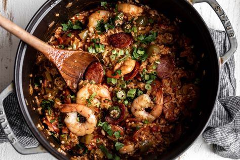 Creole Jambalaya Creole Rice, Sausage Jambalaya Recipe, Mcdonalds Recipes, Buttery Shrimp, Sausage Jambalaya, Cajun Dishes, Chicken Shrimp, Jambalaya Recipe, Southern Dishes