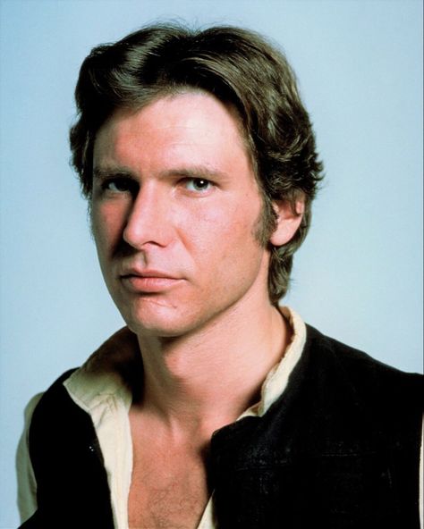 Harrison Ford as Han Solo in Star Wars (1977) Harrison Ford 1970s, Harrison Ford 70s, Harrison Ford Star Wars, Harrison Ford Han Solo, Harrison Ford Movies, Harrison Ford Indiana Jones, Star Wars Couples, Johnny Crawford, Catherine Bach