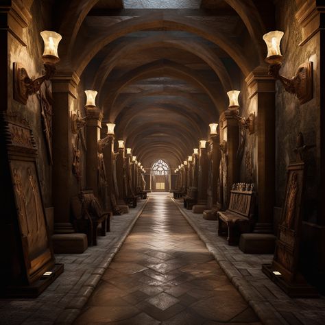 Castle Chambers Aesthetic, Castle Interior Hallway, Fantasy Castle Hallway, Fantasy Hallway, Castle Entryway, Castle Chambers, Castle Interior Medieval, Dragonstone Castle, Royal Castles Interior