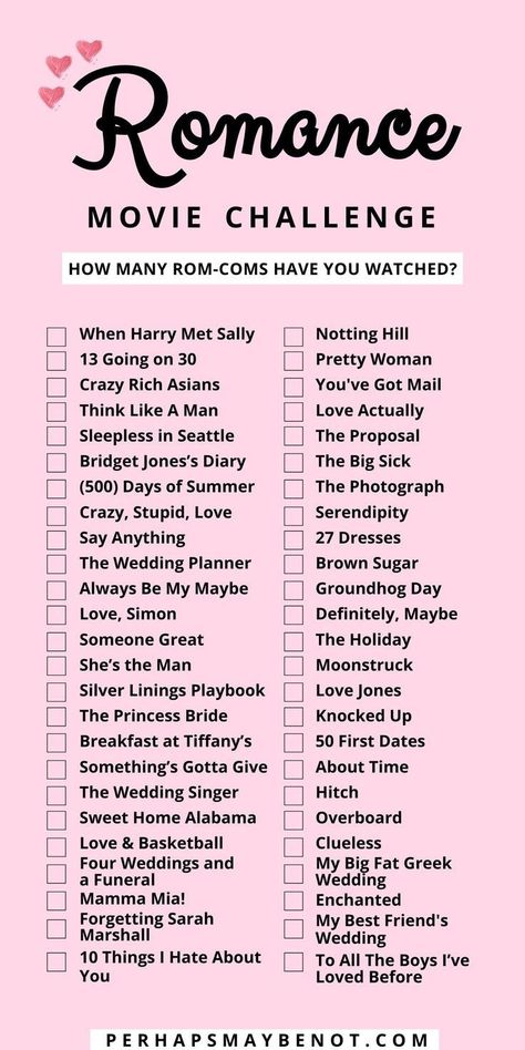 rom-com movie list Must Watch Netflix Movies, Film Romance, Netflix Movie List, Movie Challenge, Romance Movie, Movies To Watch Teenagers, Movie Hacks, Netflix Movies To Watch, Film Netflix