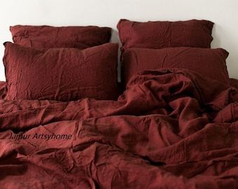 Burgundy Bedding, Neutral Bed Linen, Unique Duvet Covers, Pijamas Women, Black Bed Linen, King Bedding, Duvet Cover Queen, Fall Bedding, Natural Bedding