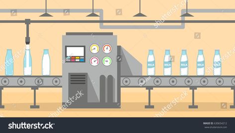 Flat Infographic, Milk Factory, Farm Vector, Vector Food, Milk Production, Resume Design Template, Creative Resume Templates, Plant Illustration, Nice Design