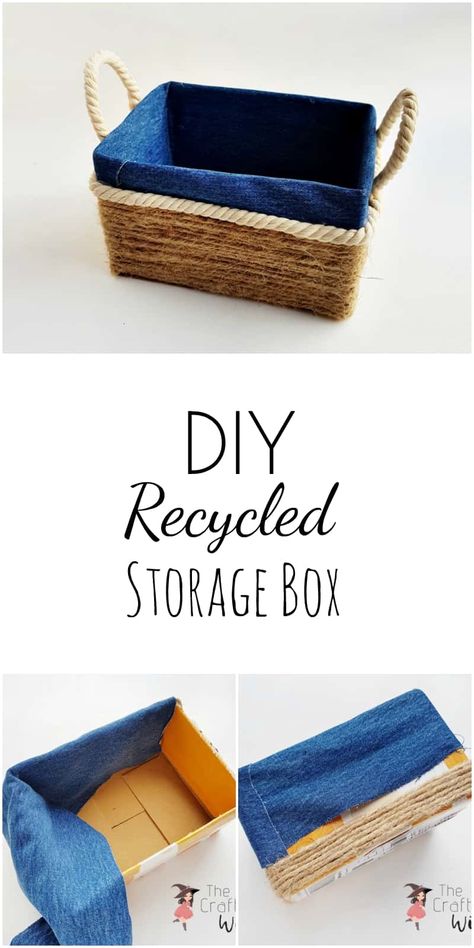 Cardboard Box Storage, Diy Storage Box, Cardboard Box Diy, Storage Baskets Diy, Shoe Box Crafts, Recycle Cardboard Box, Cardboard Storage, Box Project, Cardboard Crafts Diy