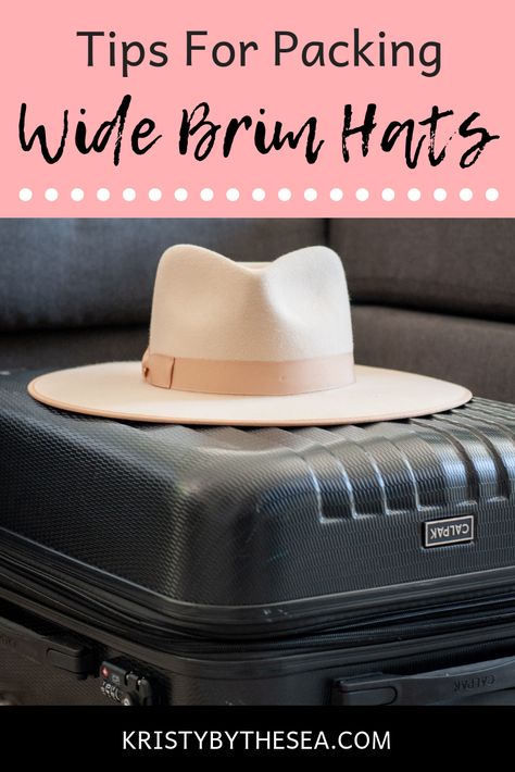 Cheap Hats For Travel And Vacation, Packing Hats For Travel, How To Pack Hats For Travel, Lightweight Packable Hat For Travel, How To Pack A Hat In A Suitcase, Packable Hat For Beach Vacation, Packable Functional Travel Hat, How To Pack Jewelry For Travel, Diy Hat Clip For Travel