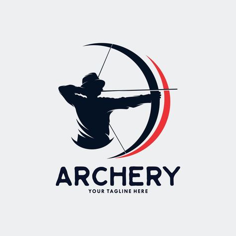 Archery Logo Design, Archery Logo, Archery Tips, Logo Ideas, Design Vector, Archery, Logo Templates, Vector Art, Template Design