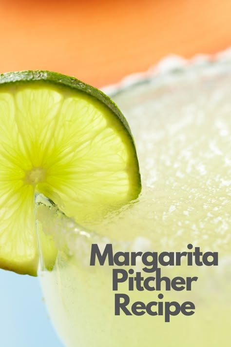 Pitcher of Margaritas Tequila Pitcher Drinks, Margarita By The Gallon, Gallon Margarita Recipe, Margarita Pitcher Recipe, Pitcher Margarita Recipe, Margarita Pitcher, Cointreau Cocktails, Pitcher Of Margaritas, Classic Margarita Recipe