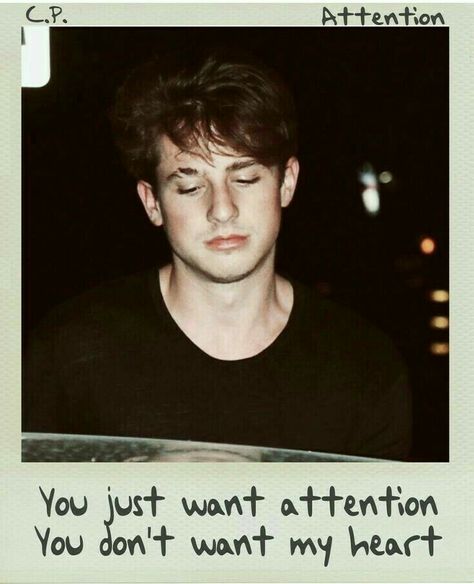 Attention Charlie Puth Aesthetic, Charlie Puth Aesthetic, Attention Charlie Puth, Long Lost Love, Charlie Puth, The Perfect Guy, Guy Names, Charming Charlie, Suho