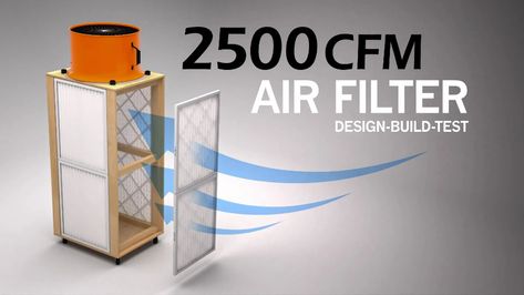 Workshop Air Filter Drawings » The 3D Handyman Air Cleaner Design, Diy Air Purifier, Don't Breathe, Mobile Workbench, Dust Collection System, Air Filtration System, Filter Design, Diy Workshop, Filter Air