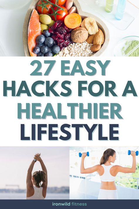 Looking for simple ways to get healthy? Try these easy health hacks for a healthier lifestyle without any extreme diets or major life changes. Easy Ways To Be Healthier, Getting Healthier, Lifestyle Transformation, Staying Consistent, Ways To Be Healthier, How To Get Healthy, Ways To Eat Healthy, Healthy Eating Ideas, Easy Hacks