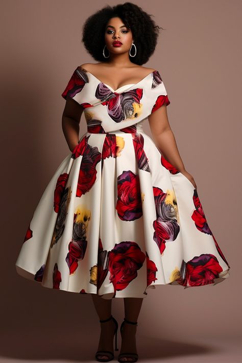 Off The Shoulder Plus Size Dress, Off Shoulder Wedding Dress Guest, Plus Size Cocktail Dresses Summer, African Wedding Guest Outfit Classy Woman Dresses, Plus Size Floral Dress Wedding Guest, Off Shoulder Dresses With Sleeves, Plus Size Dresses To Wear To A Wedding As A Guest Classy, Day Wedding Dress Guest, Plus Size Wedding Attire Guest