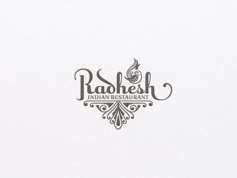 ... logo concept! – Work in progress for an Indian Restaurant!  ... view larger image here! Indian Food Logo Design Ideas, Indian Food Logo, Restaurant Logo Design Branding, Indian Restaurant Logo, Indian Logo Design, Resturant Logo, India Logo, Indian Logo, Craft Logo