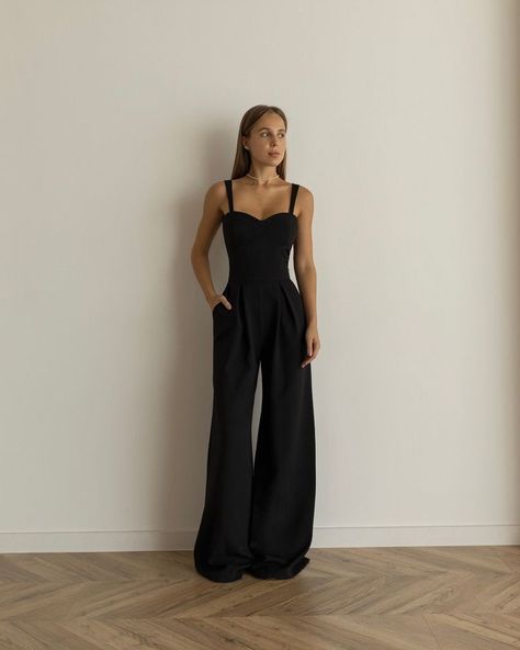 Androgynous Jumpsuit Formal, Graduation Outfit Jumpsuit, Elegant Jumpsuit Classy, Graduation Jumpsuit Outfit, Graduation Jumpsuit, Black Jumpsuit Outfit, Black Pantsuit, 21 Diner, Classy Jumpsuit