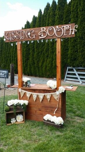 Weddings.  SASH Weddings Kissing booth Wedding Kissing Booth, Valentine Banquet, Vday Party, Outdoor Tea Parties, Lemonade Stands, Wedding Photobooth, Christmas Kiss, Picnic Wedding, Wedding Kiss