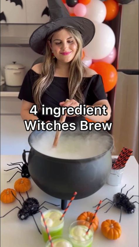 Witches brew! Perfect for a holiday party! Follow me @BestFriendsForFrosting for EASY HOLIDAY RECIPES #witchesbrew #Halloween #halloweenrecipes #easytreats #halloweenfood #easyrecipes | Best Friends For Frosting by Melissa Johnson | | Reels Green Hawaiian Punch Recipe, Witches Brew Punch, Pineapple Sherbert, Hawaiian Punch Recipes, Dry Ice Drinks, Halloween Recipes Drinks, Halloween Punch, Fun Halloween Treats, Hawaiian Punch