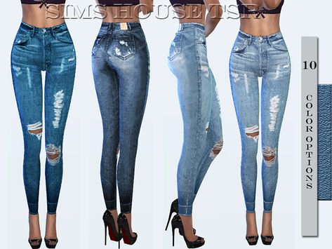 Female Jeans, Sims 4 Anime, The Sims 4 Download, Sims 4 Collections, Sims 4 Mods Clothes, Sims 4 Clothing, Sims House, The Sims4, Sims 4 Cc