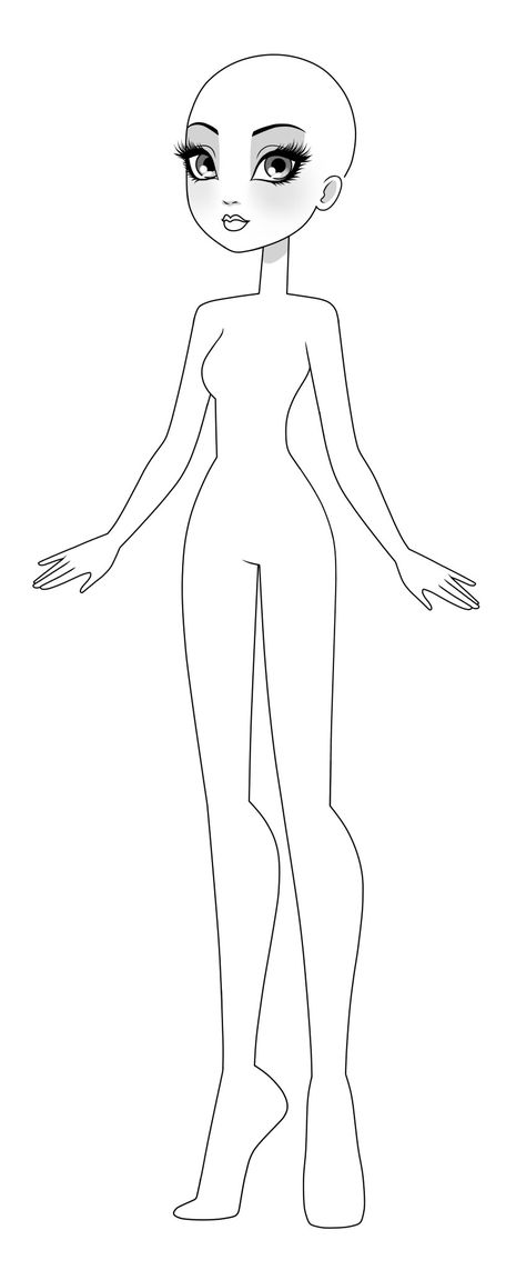 Body Base Drawing Girl, Cartoon Body Base, Female Drawing Base, Cartoon Body, Body Template, Base Drawing, Cartoon Style Drawing, Body Base, Character Template