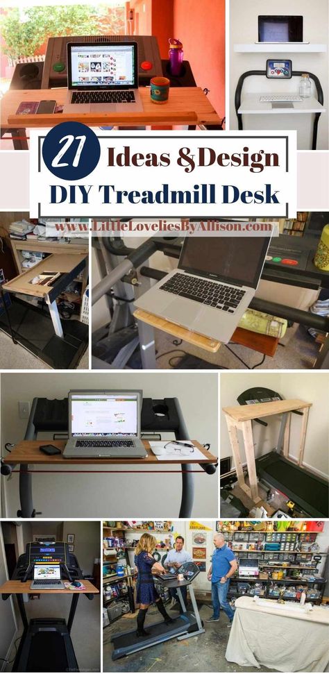 21 Ways To Build A DIY Treadmill Desk Like A Pro Diy Desk Over Treadmill, Diy Treadmill Desk Ideas, Desk Over Treadmill, Desk Treadmill Setup, Treadmill Desk Home Office, Treadmill Desk Diy, Diy Treadmill Desk, Diy Treadmill, Diy Standing Desk