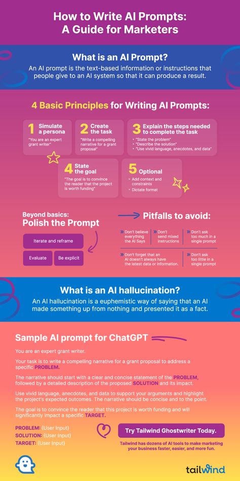 How to Write AI Prompts: A Guide for Marketers [INFOGRAPHIC] Virtual Receptionist, Marriage Challenge, Prompt Engineering, Portfolio Inspiration, Marriage Counseling, Reality Check, Civil Engineering, Mary Kay, Marketing Agency