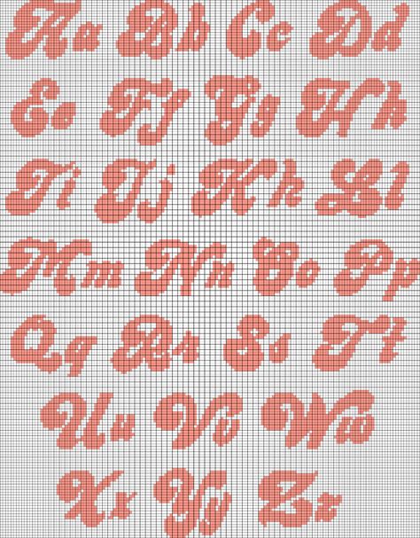 Alphabet Grid Pattern, Groovy Cross Stitch Font, Pixel Crochet Letters, Groovy Cross Stitch Pattern, Pixel Art Pattern Letters, Pixel Grid Alphabet, Seed Bead Letters, Crossstich Letters Free Pattern, Crochet Alpha Pattern Letters